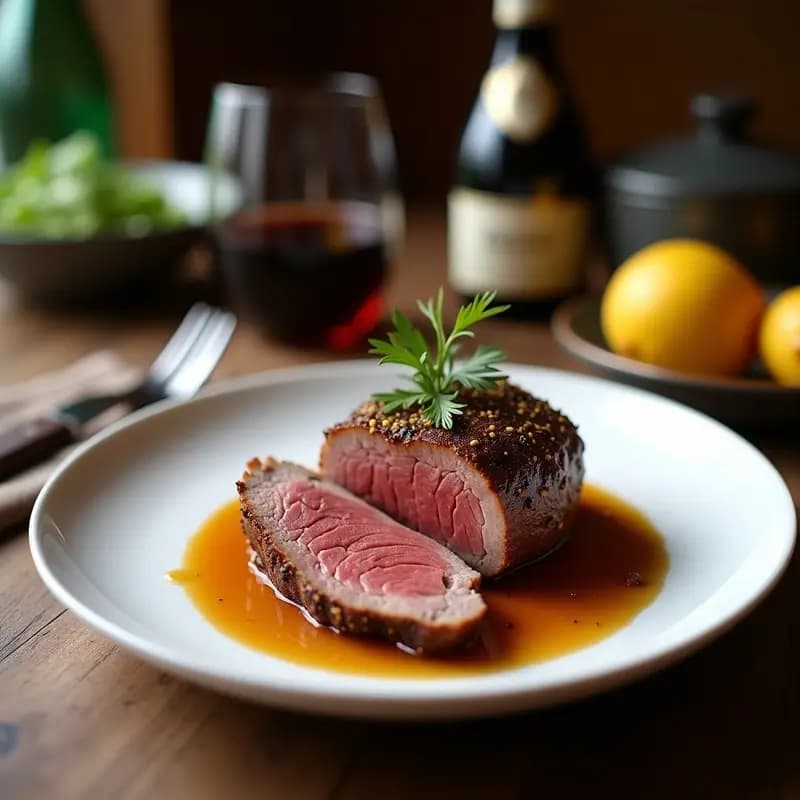 Solomillo Ibérico con Zaatar al Horno: Receta Gourmet en 30 Minutos con Toque Árabe