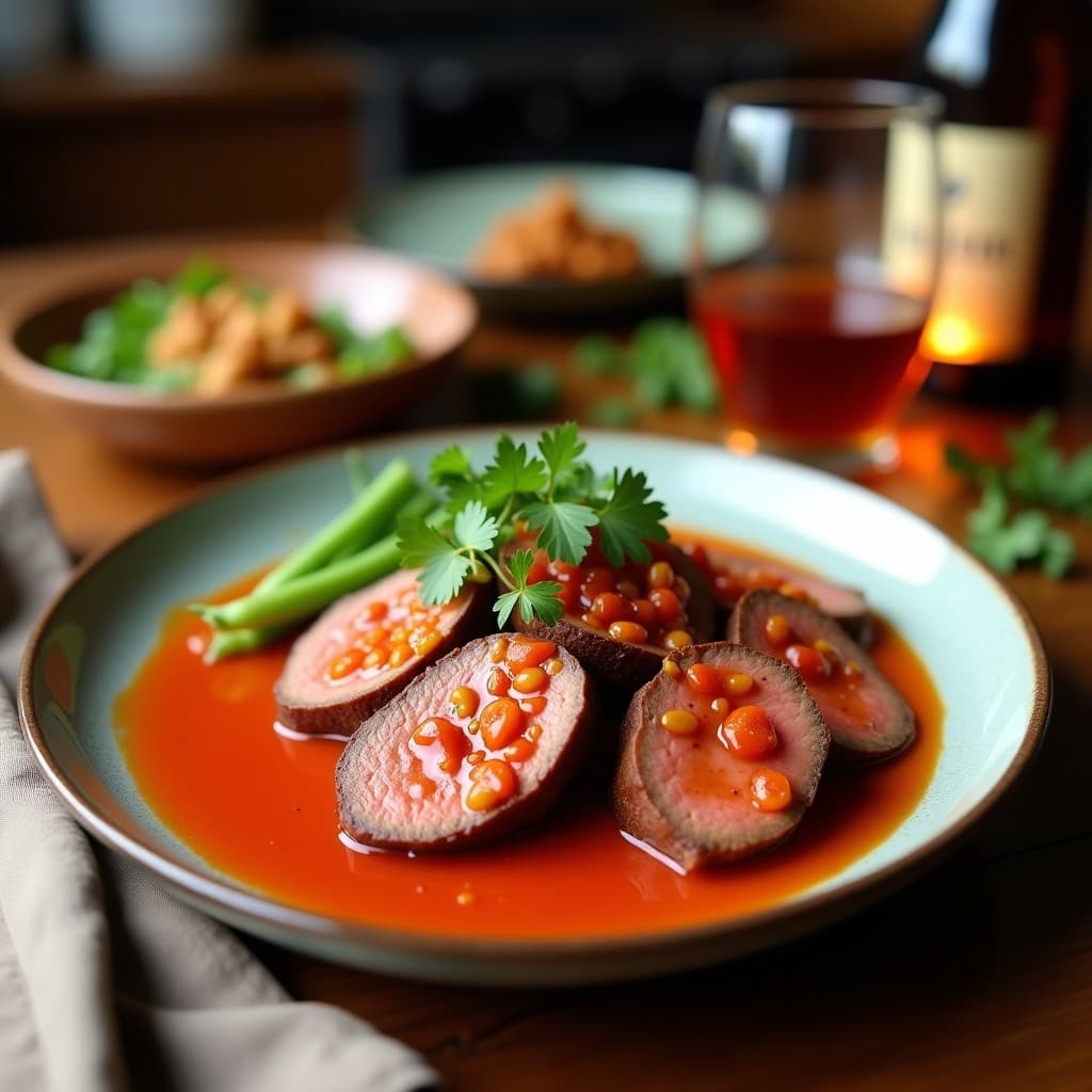 Solomillo de Ternera Marinado en Salsa de Gochujang: Receta Coreana en Airfryer con Toque Dulce