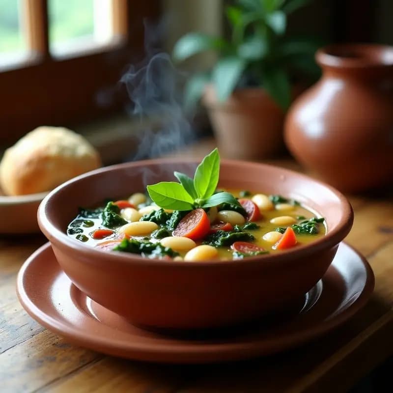 Sopa de Acelgas con Judías Blancas y Chorizo: Receta de Abuela Andaluza en Olla Exprés