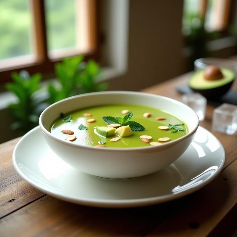 Sopa de Aguacate y Limón: Receta Vegana Fría y Cremosa en 10 Minutos