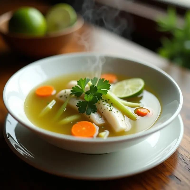 Sopa a la Aguadita Peruana: Receta de Pescado en 30 Minutos con Toque Citrico