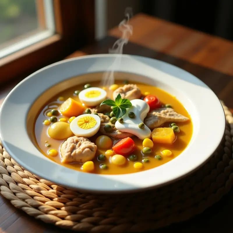 Ajaco Santafereño: Receta Colombiana Auténtica con Pollo en Olla Rápida