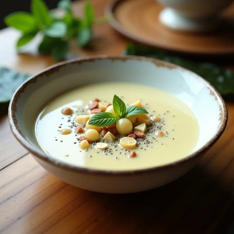 Sopa de Ajo Blanco con Algas: Receta Andaluza Alta en Omega-3 y Sin Gluten