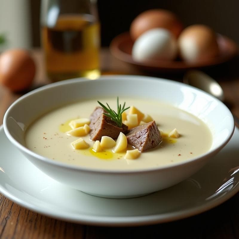 Sopa de Ajo Blanco con Cordero: Receta en Thermomix con Toque Andaluz y Textura Cremosa
