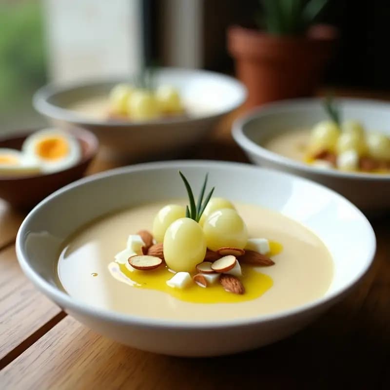Sopa de Ajo Blanco Cordobesa: Receta en Airfryer Sin Calorías Extra en 15 Minutos