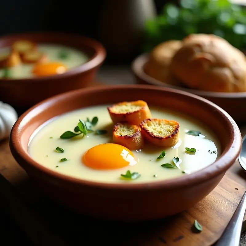 Sopa de Ajo Blanco Crujiente: Receta en Airfryer con Toque Andaluz en 15 Minutos