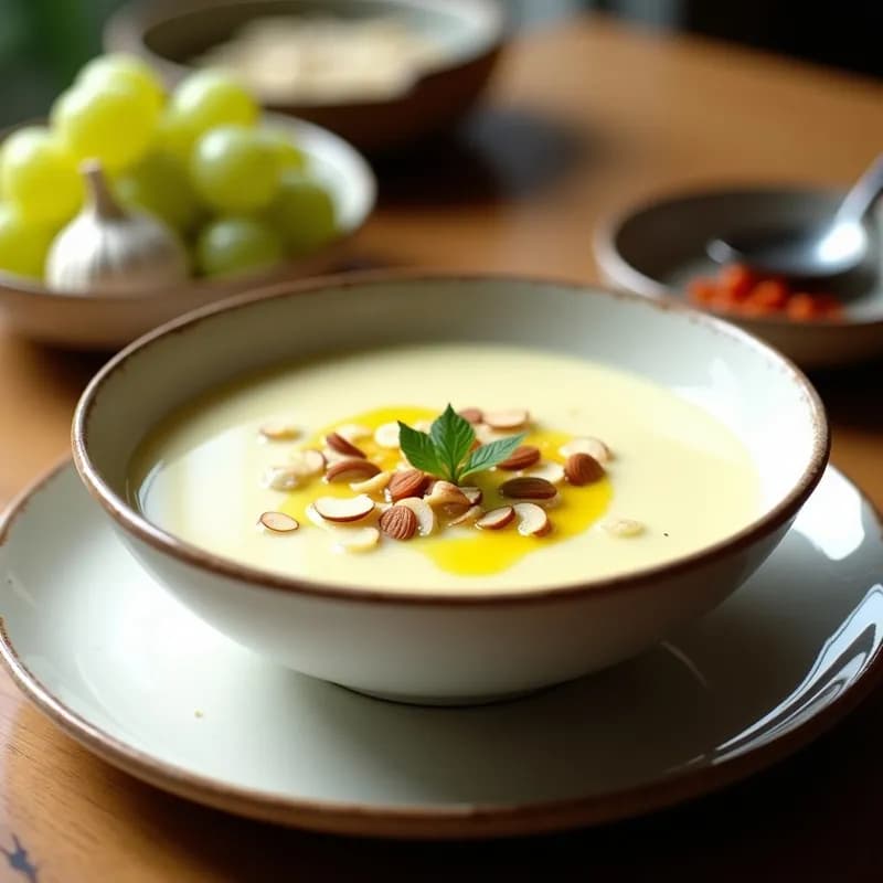 Sopa de Ajo Blanco de Málaga: Receta Auténtica y Refrescante en 15 Minutos