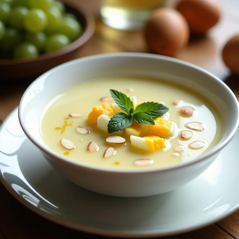 Sopa Ajoblanco en Microondas: Receta Andaluza Express en 10 Minutos
