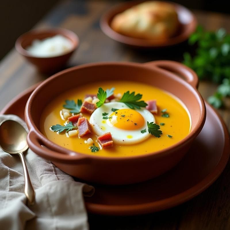 Sopa de Ajo Castellano: Receta en Ollas Superpuestas con Sabor a Tradición en 25 Minutos