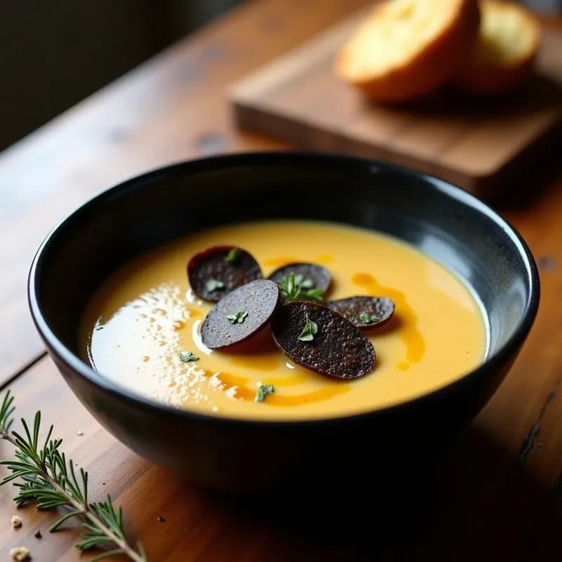 Sopa de Ajo Negro y Patata con Trufa: Receta en Thermomix Ultracremosa y Aromática