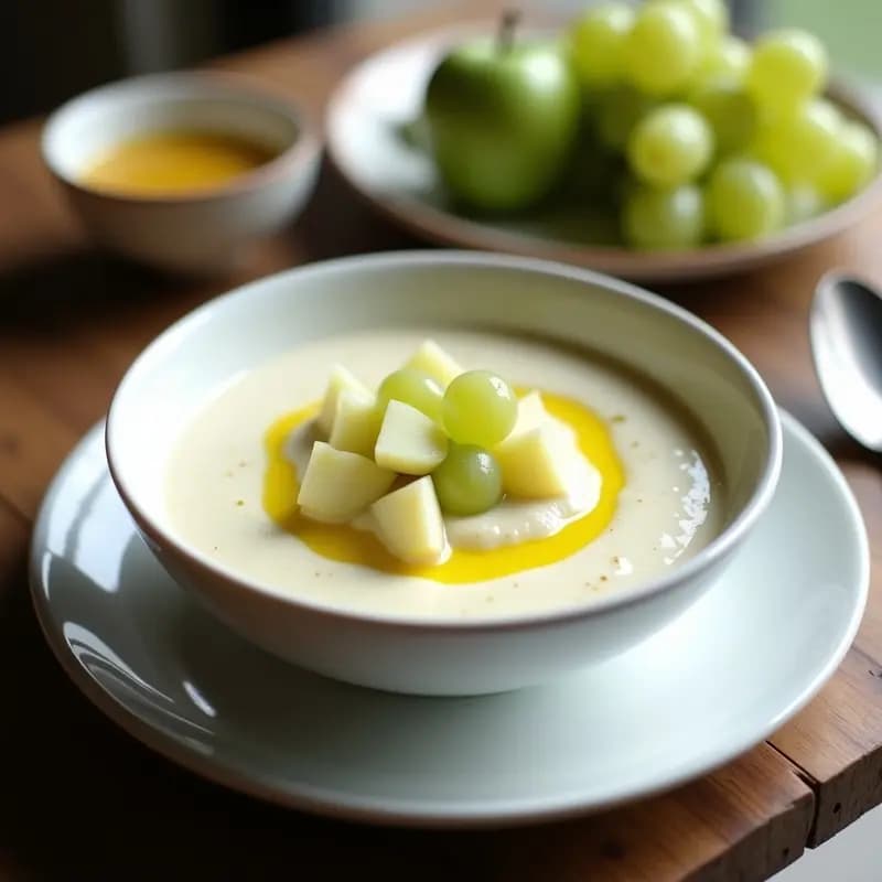 Sopa Ajoblanco de Málaga: Receta Tradicional en 15 Minutos con Thermomix o Batidora