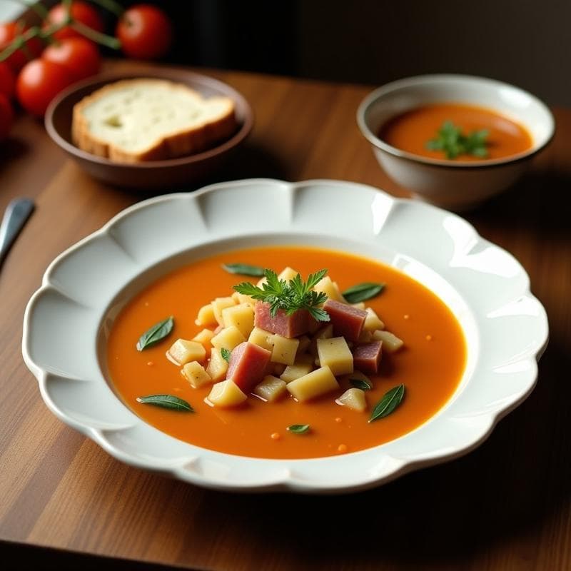 Sopa de Alcachofa y Jamón Ibérico: Receta en Airfryer con Toque Gourmet en 25 Minutos