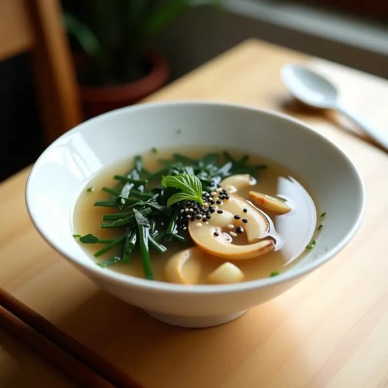 Sopa de Algas Nori y Setas Shiitake: Receta Coreana Detox en 15 Minutos