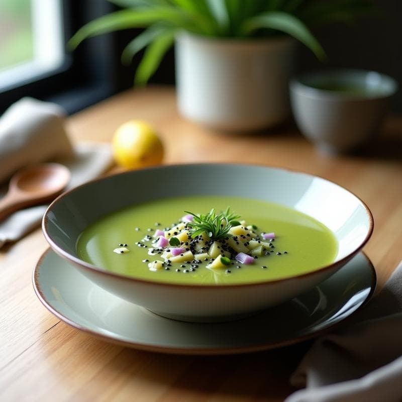 Sopa de Algas Wakame y Calabacín: Receta Japonesa Desintoxicante en Thermomix