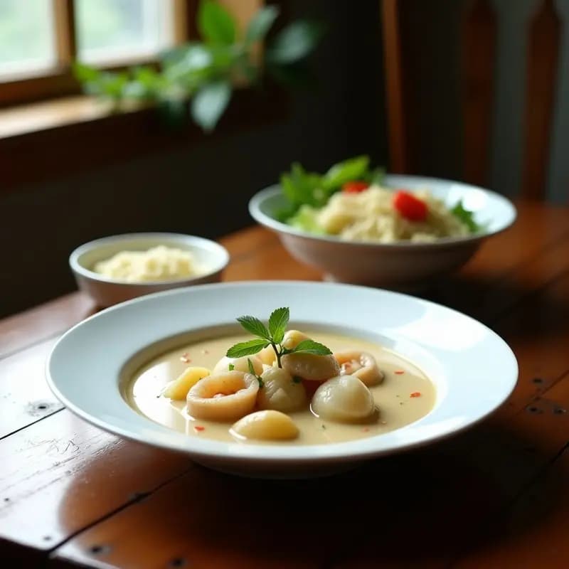 Sopa de Almejas con Leche de Coco y Lemongrass: Receta Tailandesa Ligera y Aromática