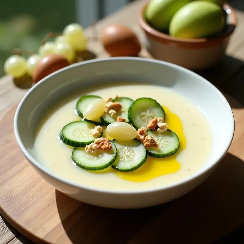 Sopa de Almendras Fría: Entrante Andaluz Refreshante para el Verano