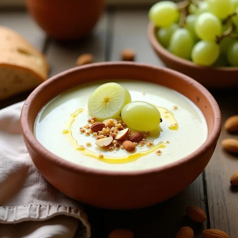 Sopa de Almendras Fría: Gazpacho Blanco Cordobés Refrescante