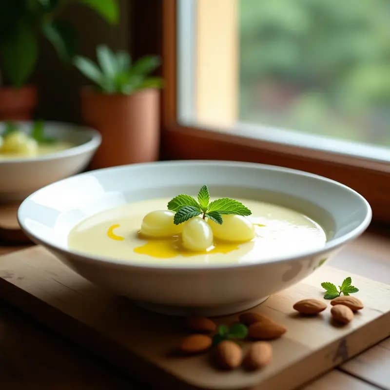 Sopa de Almendras Fría con Uvas y Vinagre: Receta Veraniega de la Costa Blanca