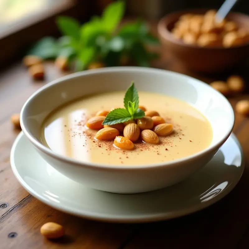 Sopa de Almendras con Uvas Pasas: Postre Frío de la Vega Granadina