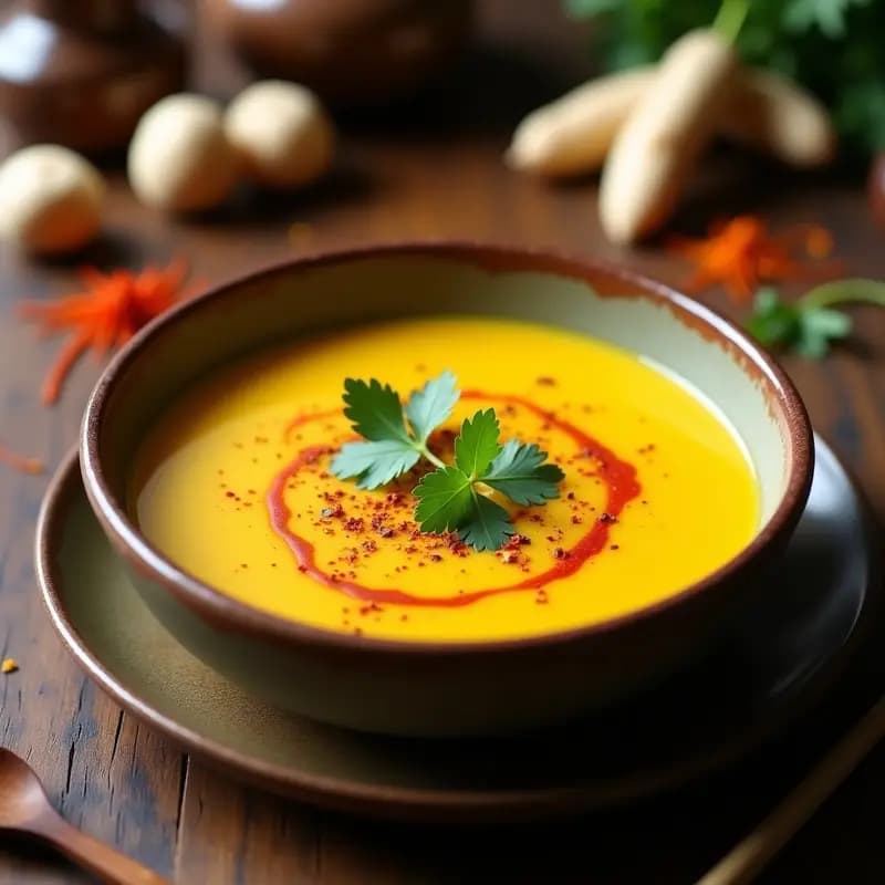 Sopa de Alteas y Azafrán: Receta Iraní Vegana y Detox para el Sistema Digestivo