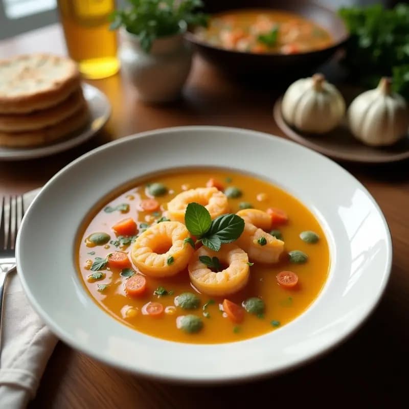 Sopa de Apepino con Camarones: Receta Peruana Tradicional y Reconfortante