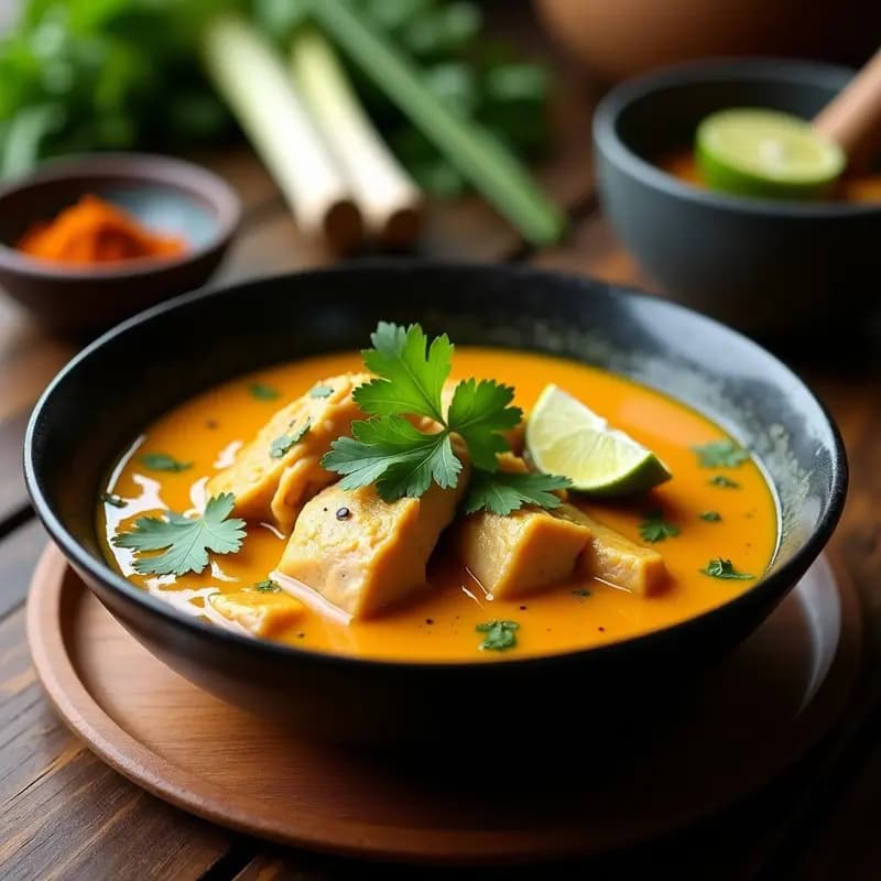 Sopa Ayam Betutu Bali: Receta Tradicional en Olla Rápida con Especias Auténticas