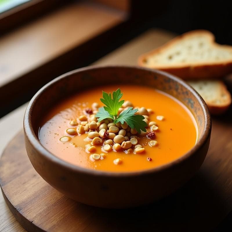 Sopa de Batata y Maní con Chile Pasilla: Receta Peruana Reconfortante en Olla Express