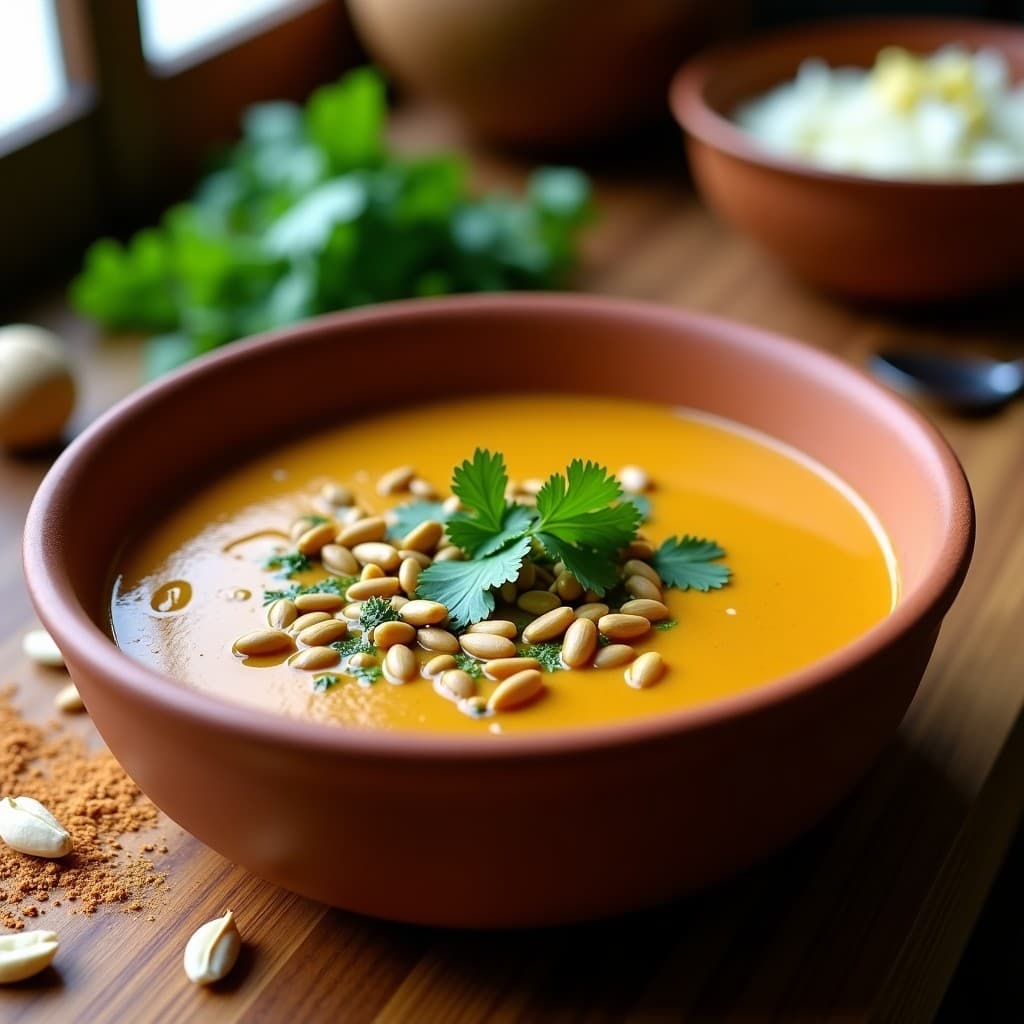 Sopa de Cacahuete y Calabacín con Especias de Ras el Hanout: Receta Marroquí Keto