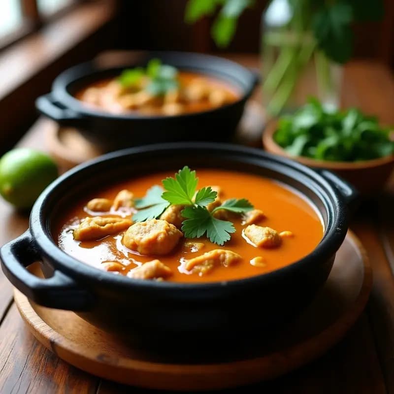 Sopa de Cacahuete y Pollo Africana: Receta de Ghana con Jengibre y Chile en Olla