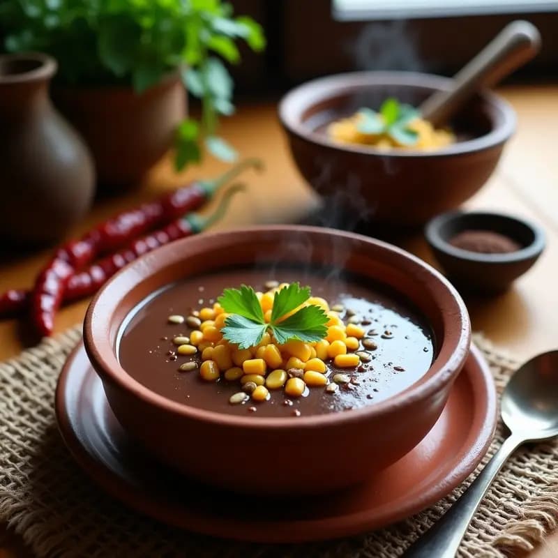Sopa de Cacao con Chile y Maíz: Receta Tradicional Azteca para el Frío