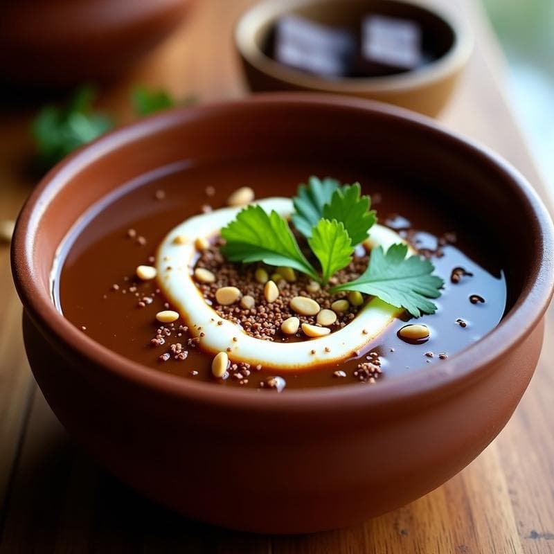 Sopa de Cacao y Chiles Pasilla: Receta Mexicana Tradicional con Toque a Chocolate en Olla Express