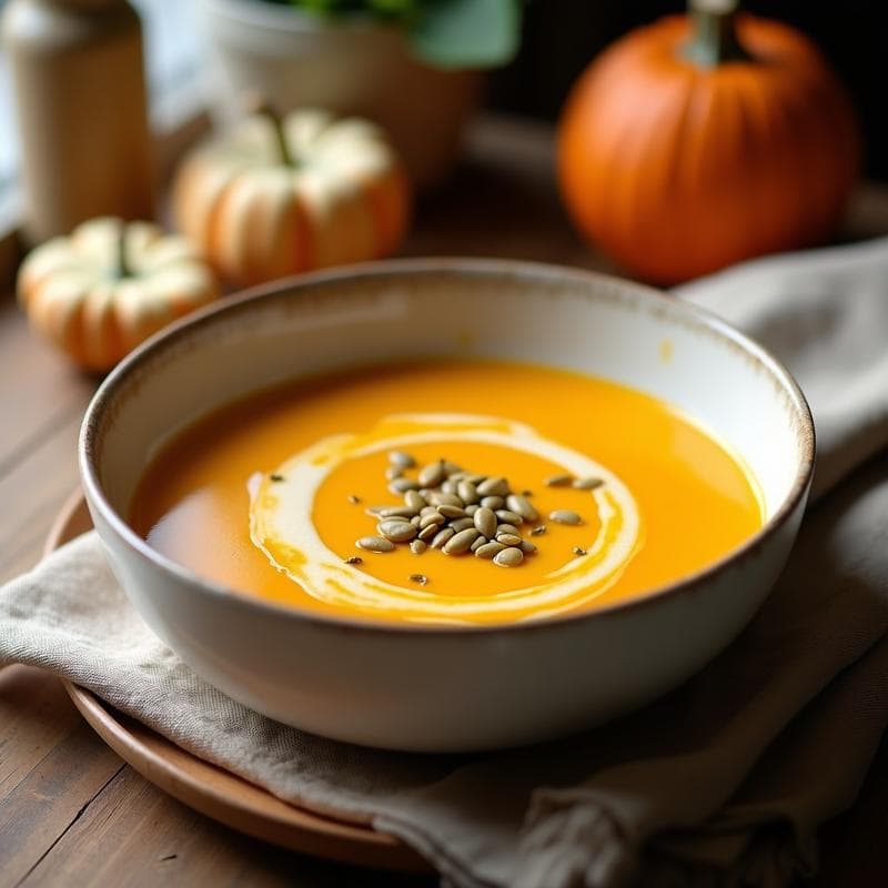 Sopa de Calabaza y Apio Cremosa: Receta Reconfortante y Sin Lactosa en 30 Minutos