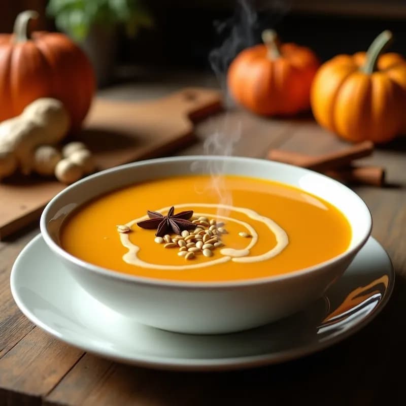 Sopa de Calabaza y Jengibre Ahumada: Receta en Thermomix Ultracremosa y Reconfortante