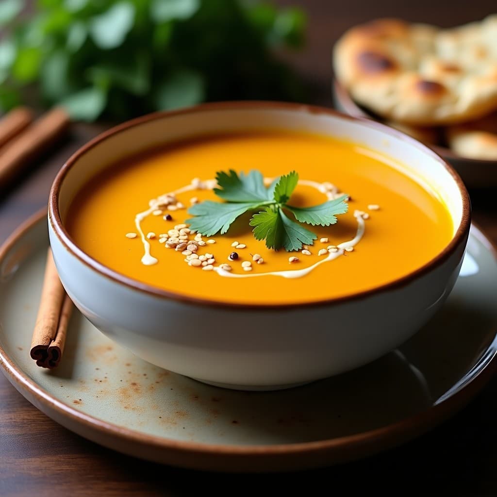 Sopa de Calabaza y Jengibre con Leche de Avena: Receta Árabe Krema en Olla Exprés