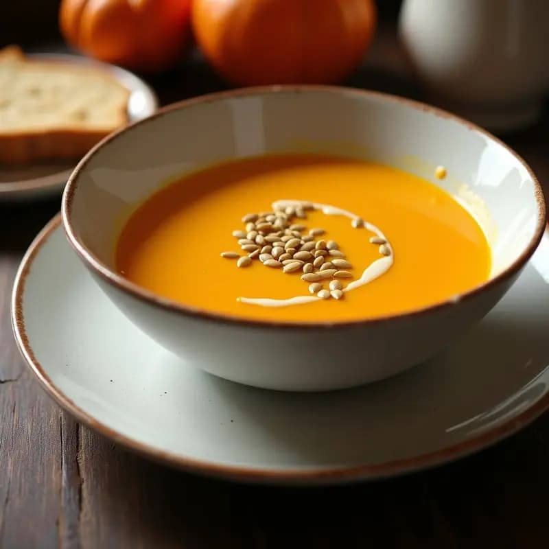 Bristol Cream de Calabaza y Jengibre: Sopa Inglesa Reconfortante y Sin Lácteos