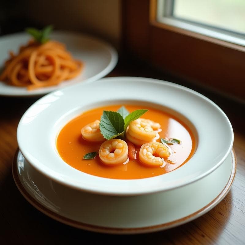 Sopa de Camarón y Coco con Jengibre: Receta tailandesa en Olla Express en 20 Minutos