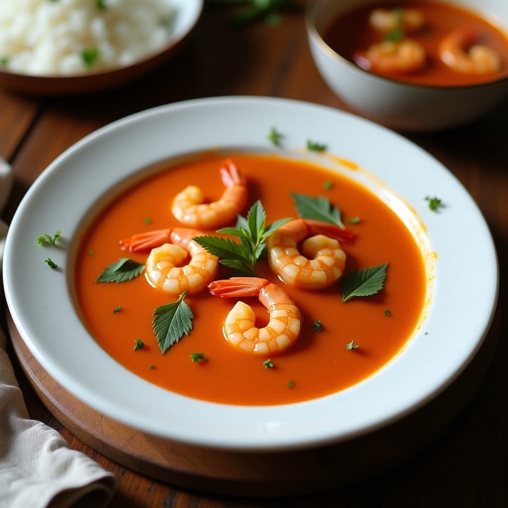 Sopa de Camarones y Kokum: Receta India Picante y Ácida en Olla Exprés