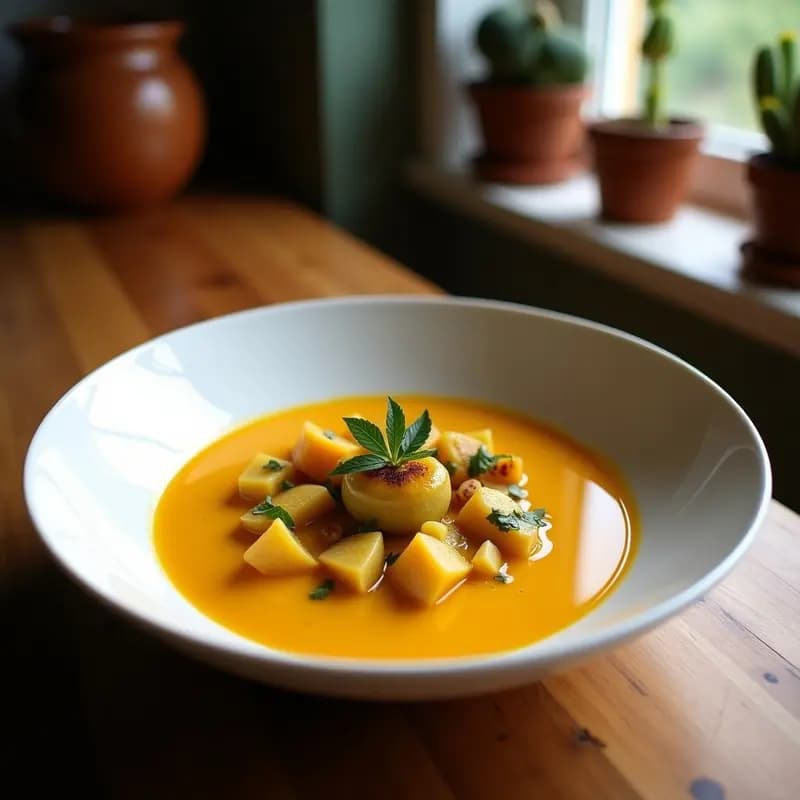 Sopa de Camu Camu y Calabaza Kabocha: Receta Peruana Antioxidante en Olla Exprés