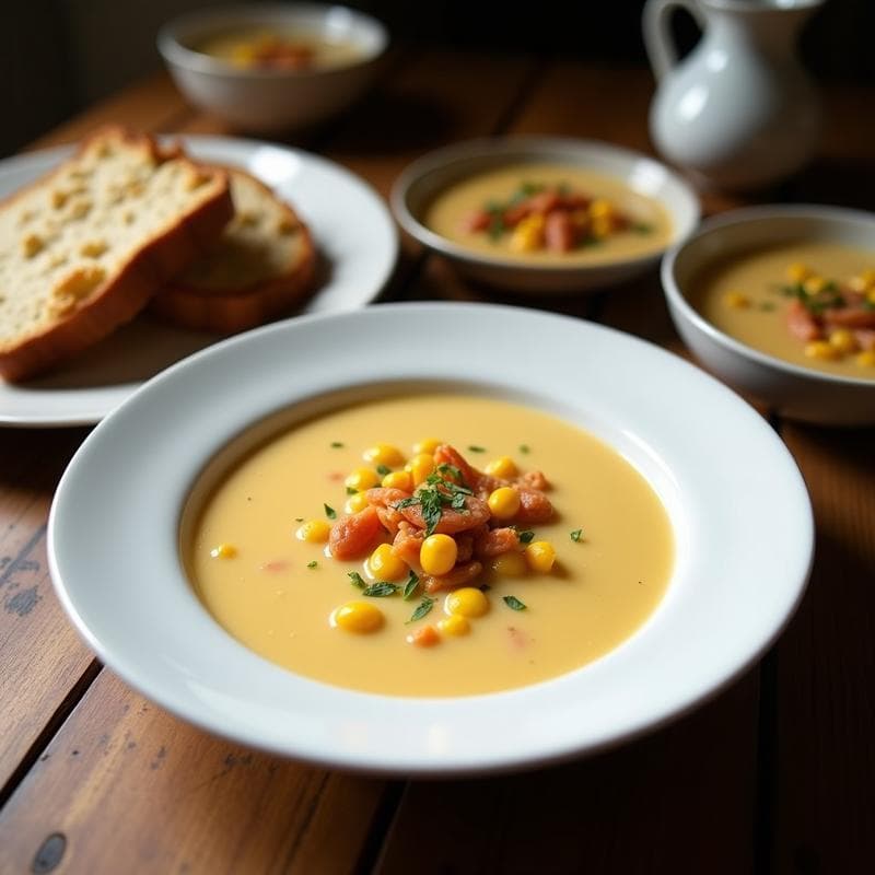 Sopa de Cangrejo y Maíz con Leche de Coco: Receta Tailandesa Picante y Reconfortante en 30 Minutos