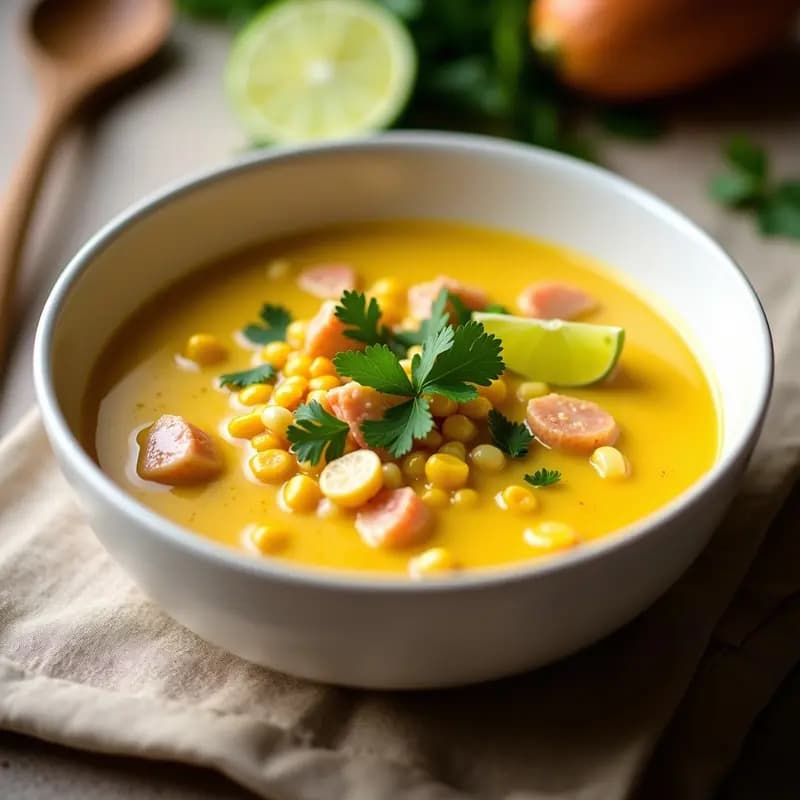 Sopa de Cangrejo y Maíz: Receta Peruana Crema y Alta en Proteína en 20 Minutos