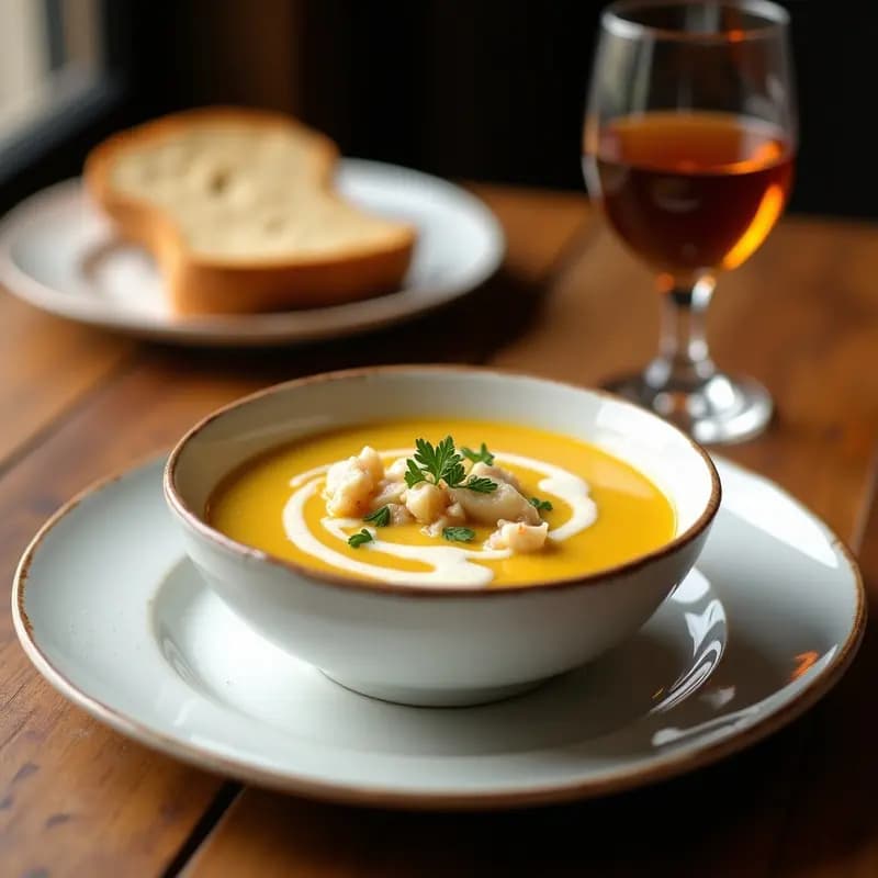 Sopa de Cangrejo She Crab con Jerez y Nata: Receta Americana de Carolina