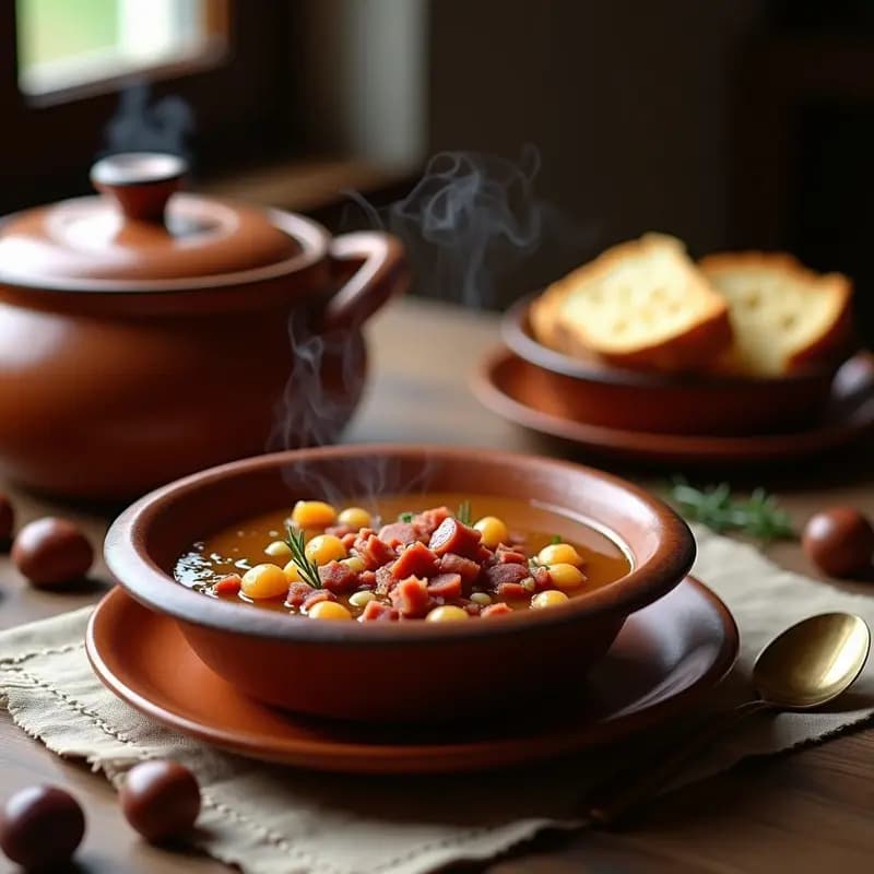 Sopa Castellana de Castañas: Receta Tradicional de Invierno con Toque Rustico