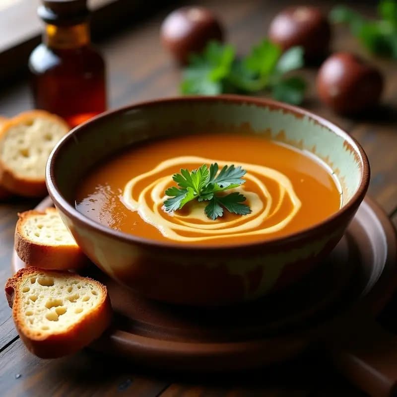 Sopa de Castañas con Pedro Ximénez: Receta Otoñal Reconfortante y Rápida