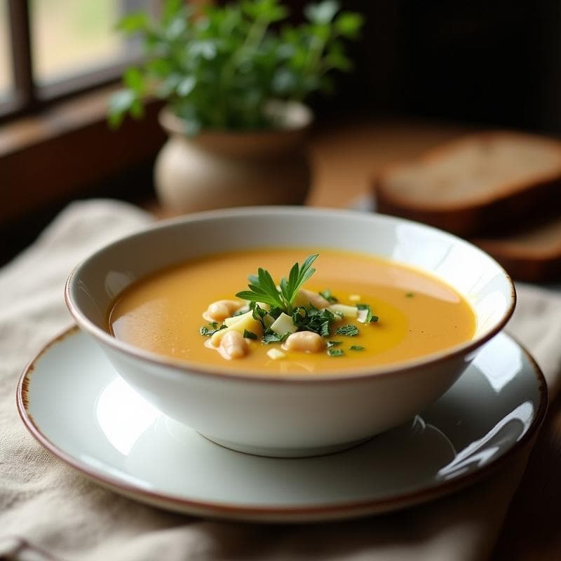 Sopa de Castañas y Puerro: Receta Gallega en Olla Express Reconfortante y Sin Lactosa