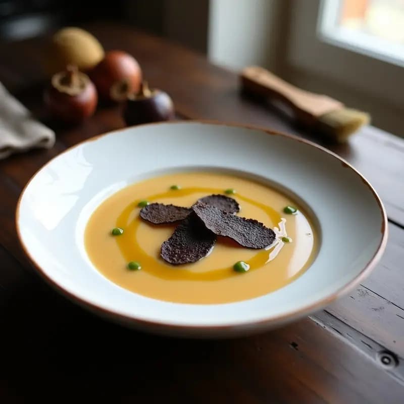 Sopa de Castañas con Trufa Negra: Receta Gourmet en Thermomix en 1 Hora