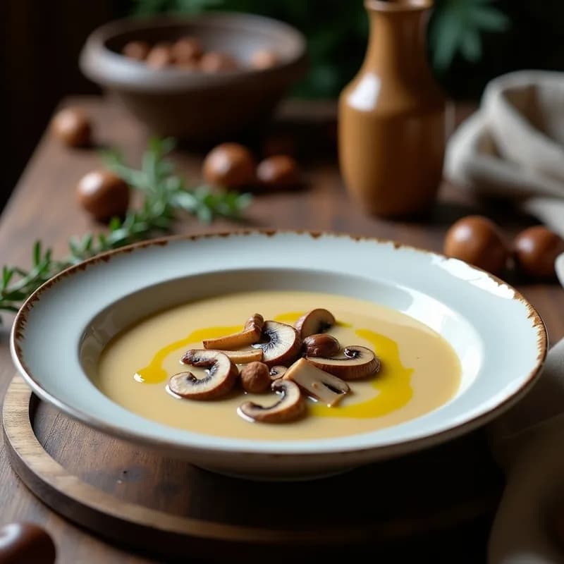 Sopa de Castañas y Setas: Receta Cremosa en Thermomix con Toque Otoñal