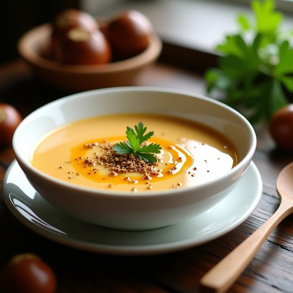 Sopa de Castañas con Zaatar: Receta en Thermomix Antiinflamatoria y Reconfortante