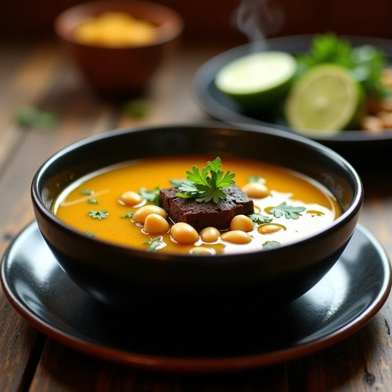 Sopa de Chuño y Habas con Aji Amarillo: Receta Boliviana en Olla Express Reconfortante