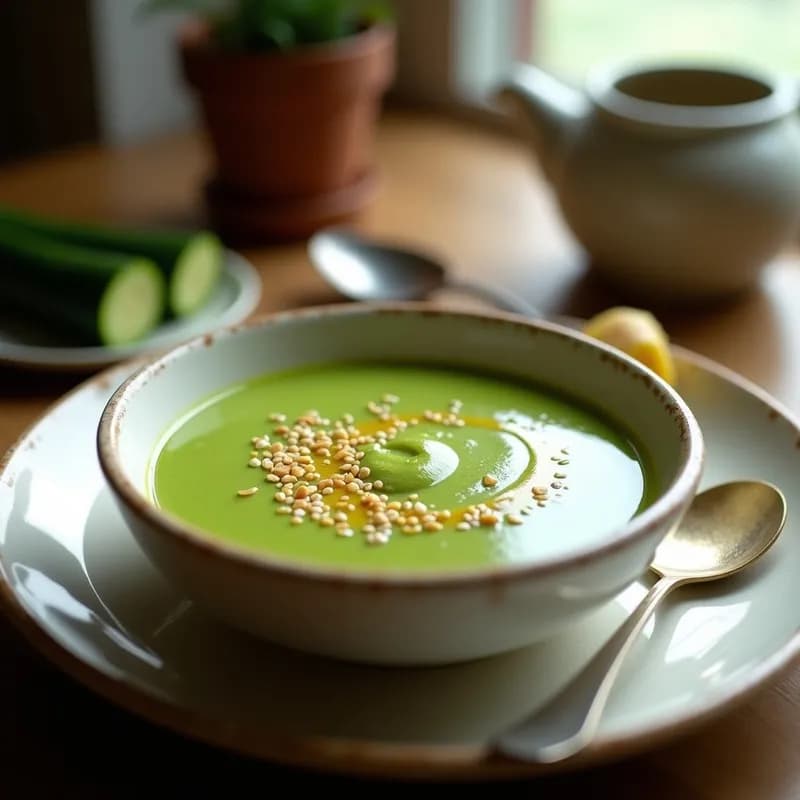 Sopa Crema de Calabacín y Jengibre: Receta en Thermomix Ultra reconfortante