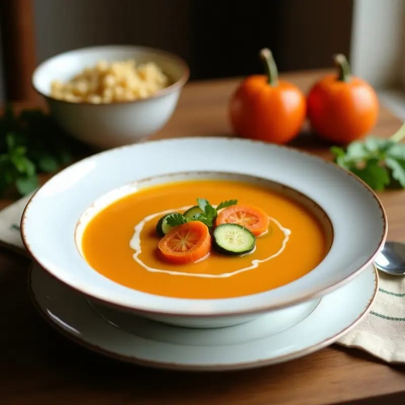 Sopa Crema de Calabacín y Zanahoria en Thermomix: Receta Rápida y Sin Lácteos